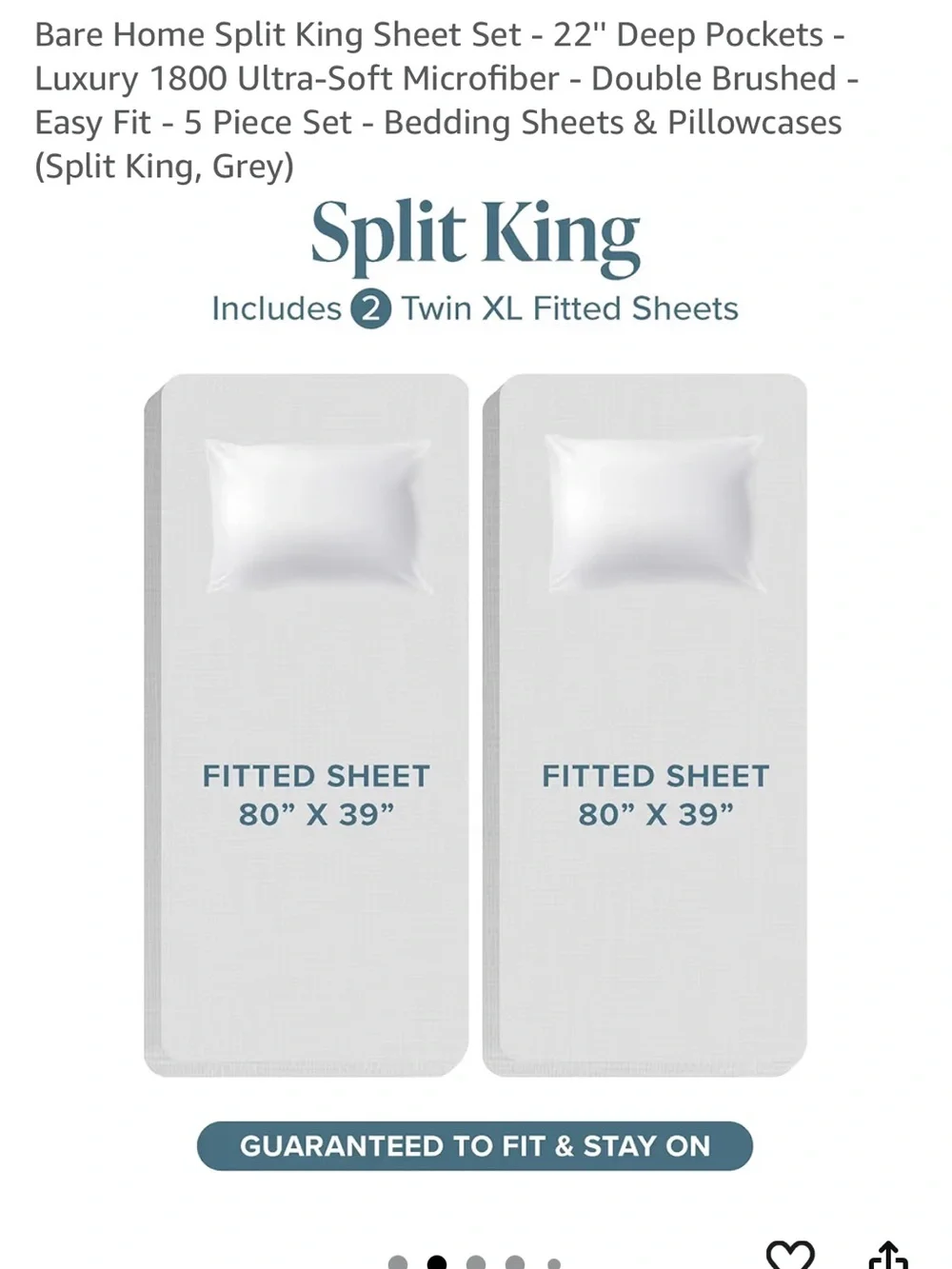 Split King Sheet Set - orange 1800 Ultra-Soft Microfiber